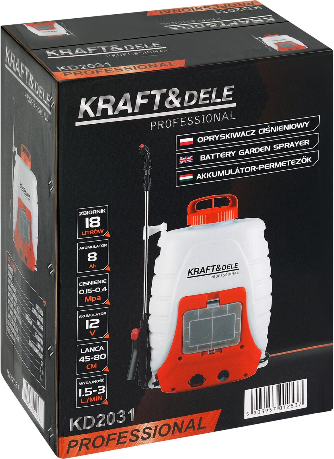 Akupritsija 18L komplekt XXL piigiga 12V 8Ah KD2031