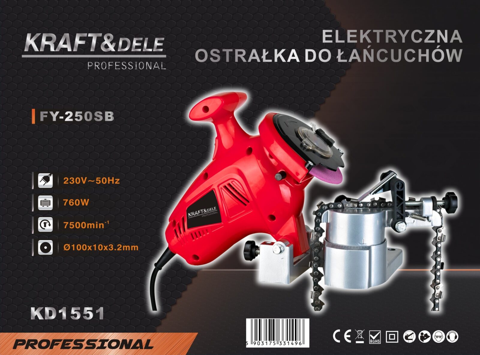 Elektriline ketiteritaja 760W KD1551