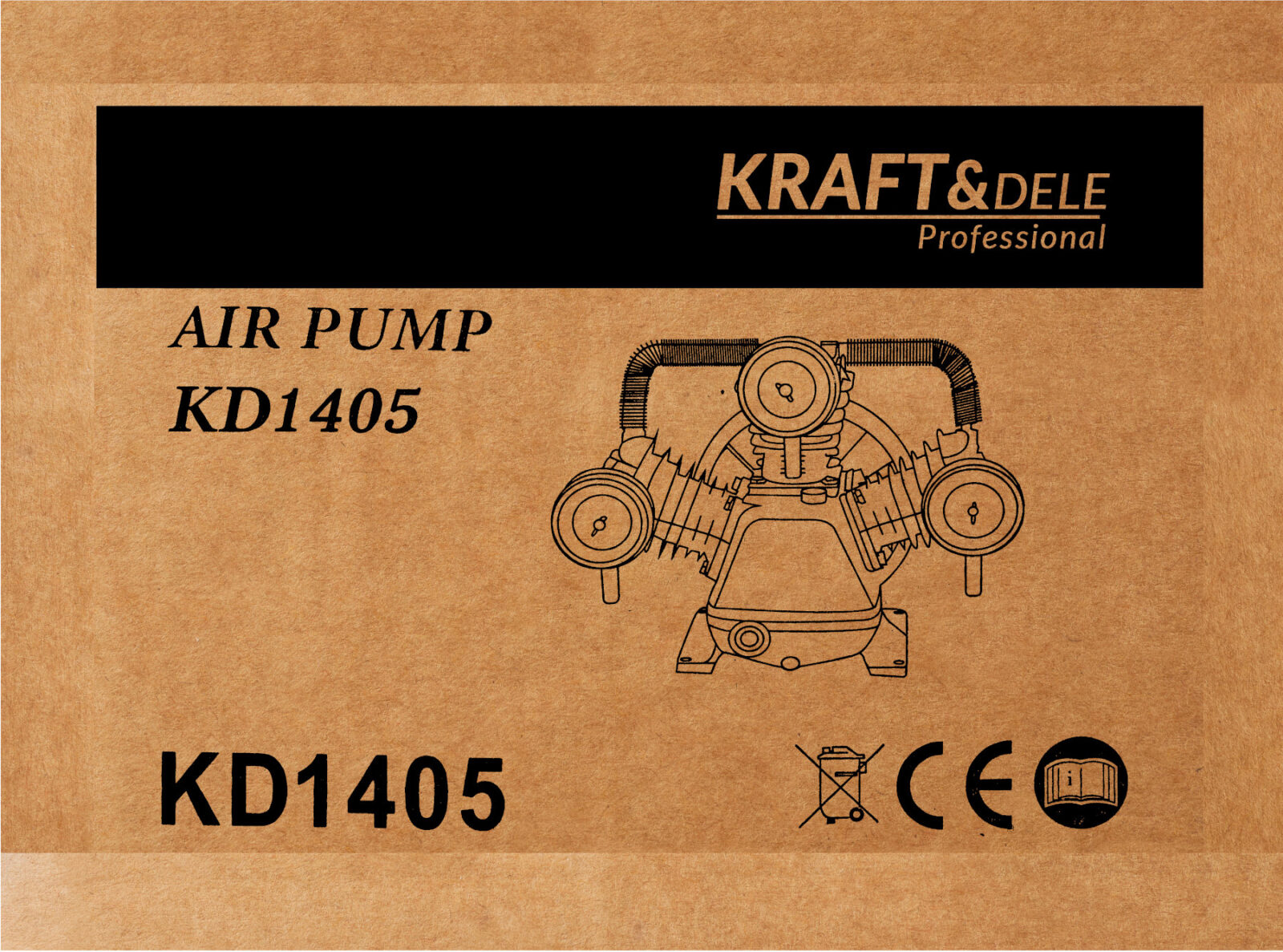 Kompressor 3kW 3 kolviga KD1405