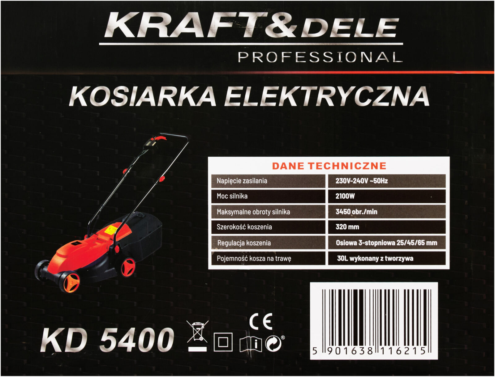 Elektriline muruniiduk 2100W KD5400