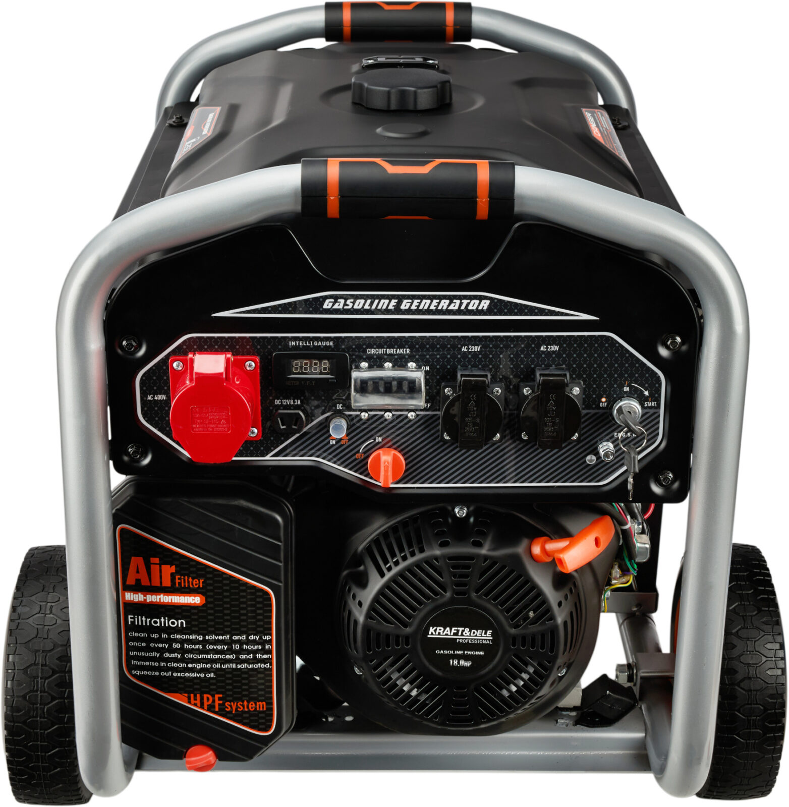 GENERAATOR 12V 230V 400V 9kW BENSIIN KD3122