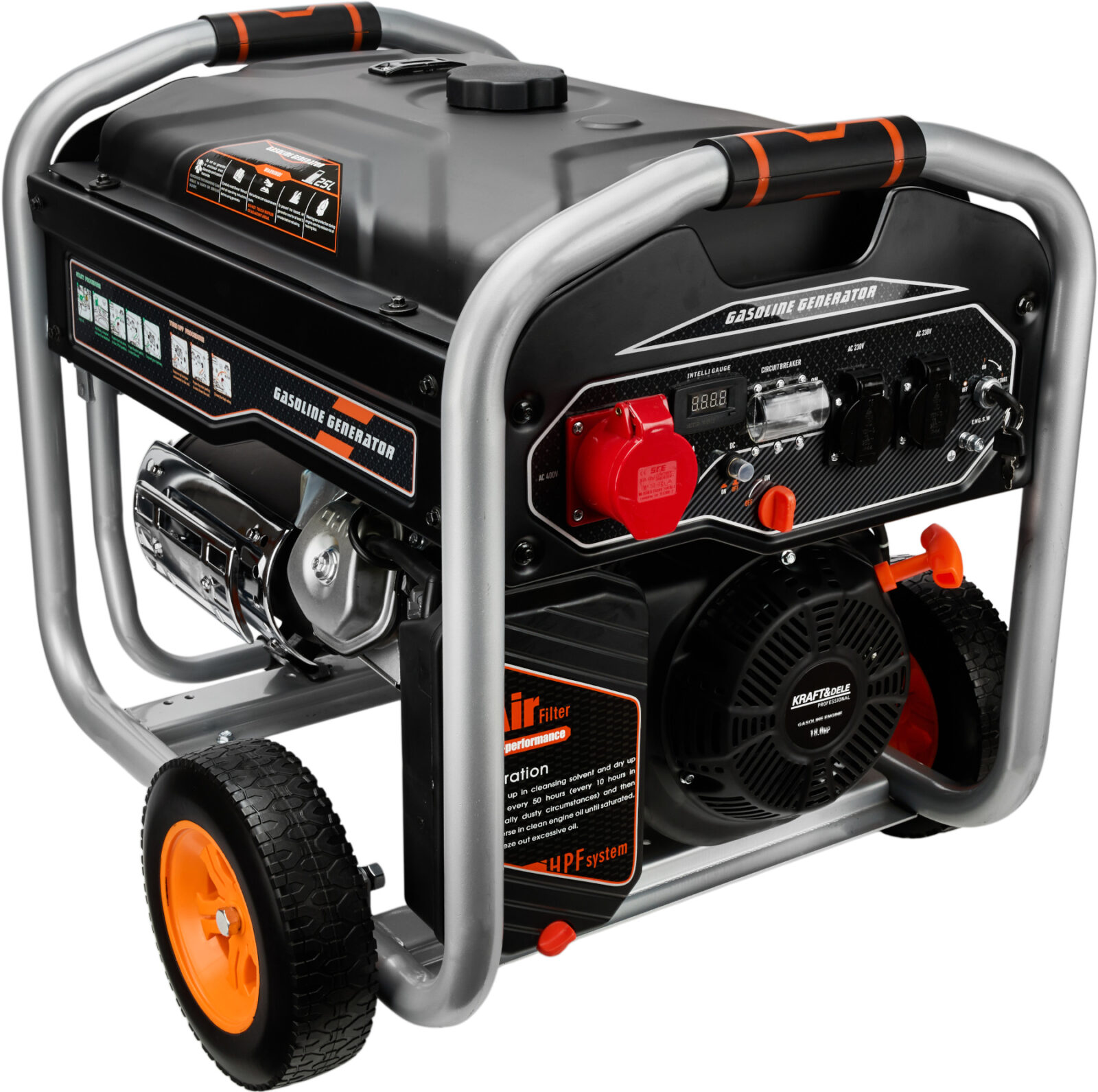 GENERAATOR 12V 230V 400V 9kW BENSIIN KD3122