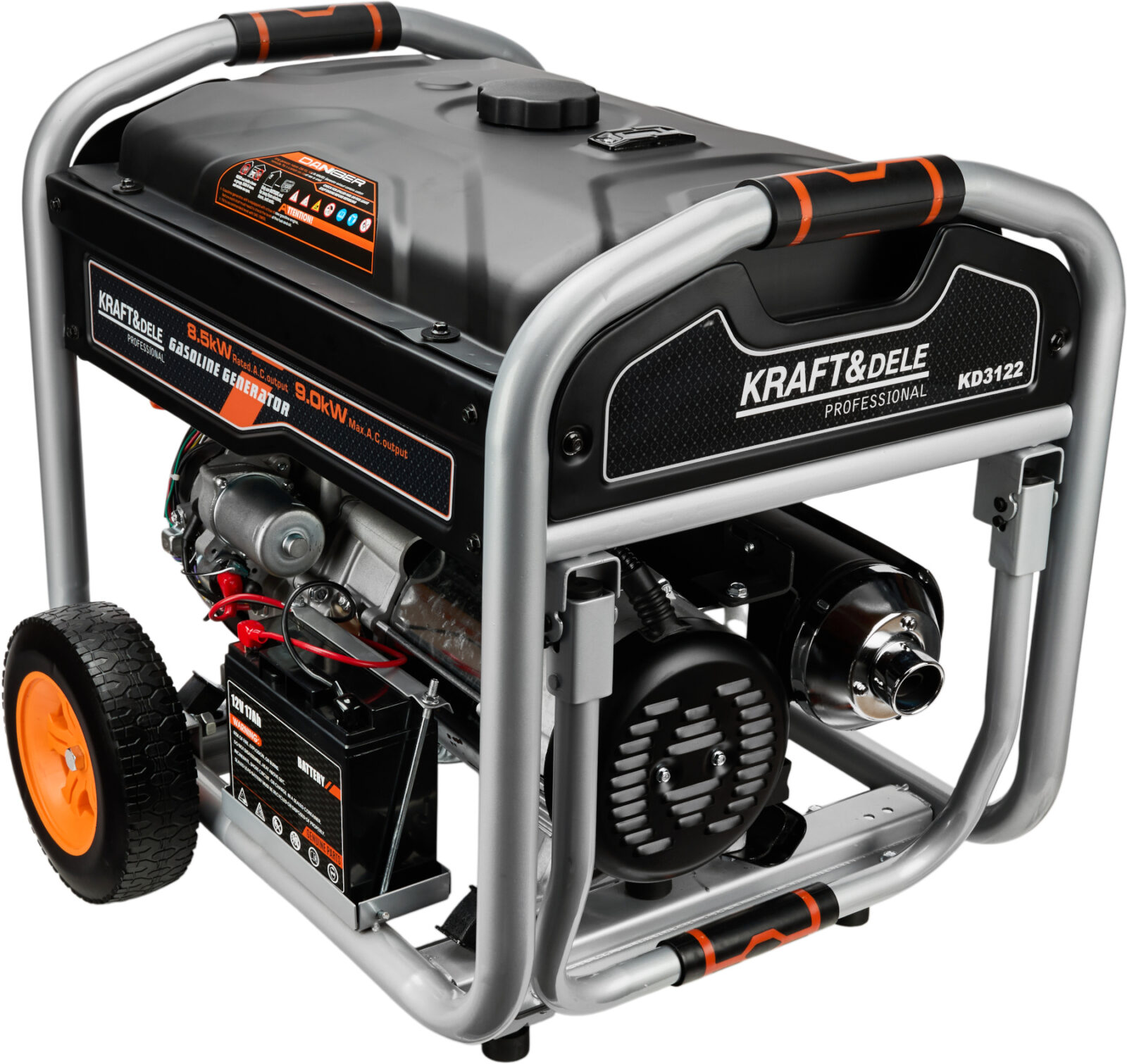 GENERAATOR 12V 230V 400V 9kW BENSIIN KD3122
