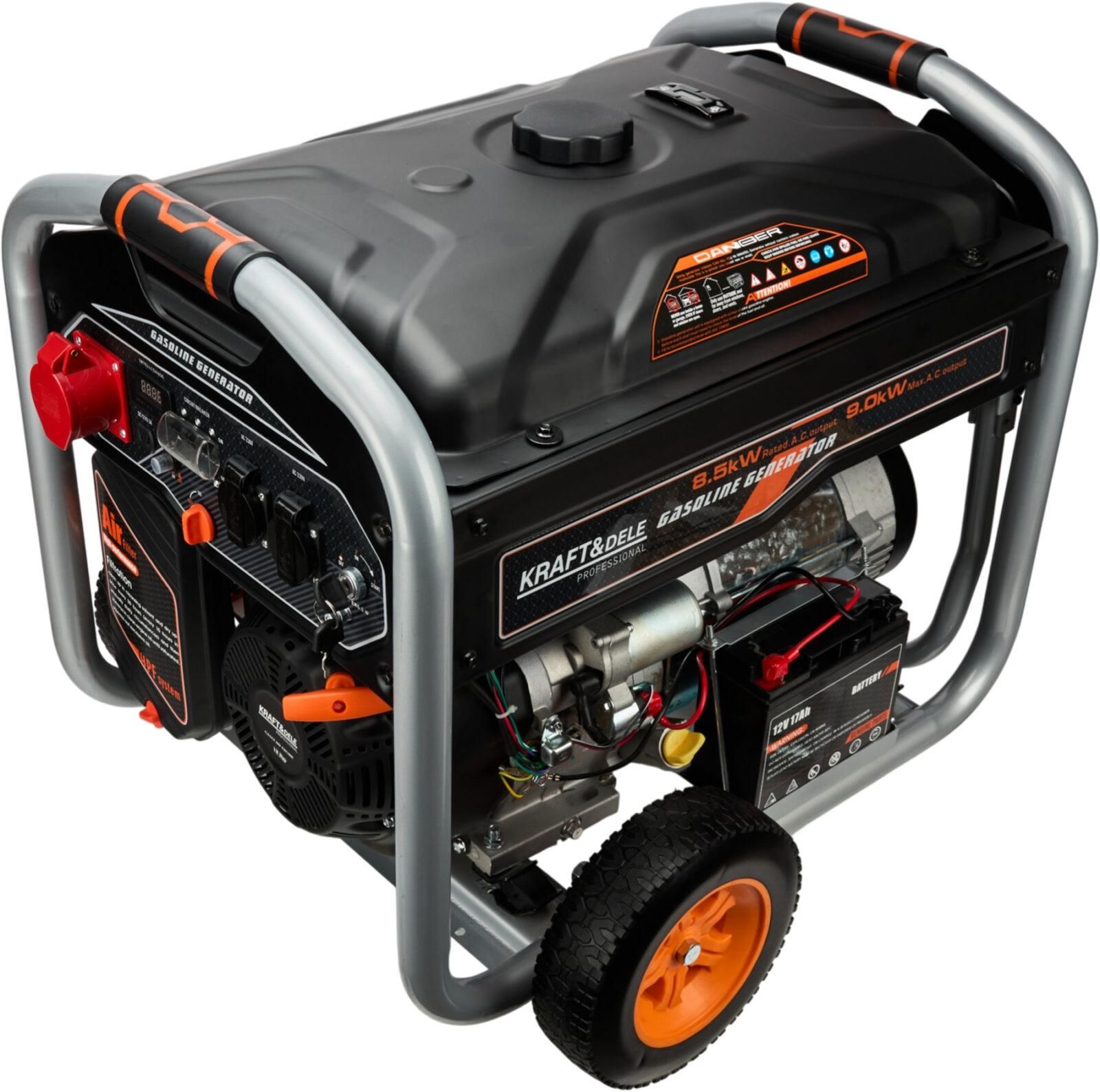 GENERAATOR 12V 230V 400V 9kW BENSIIN KD3122