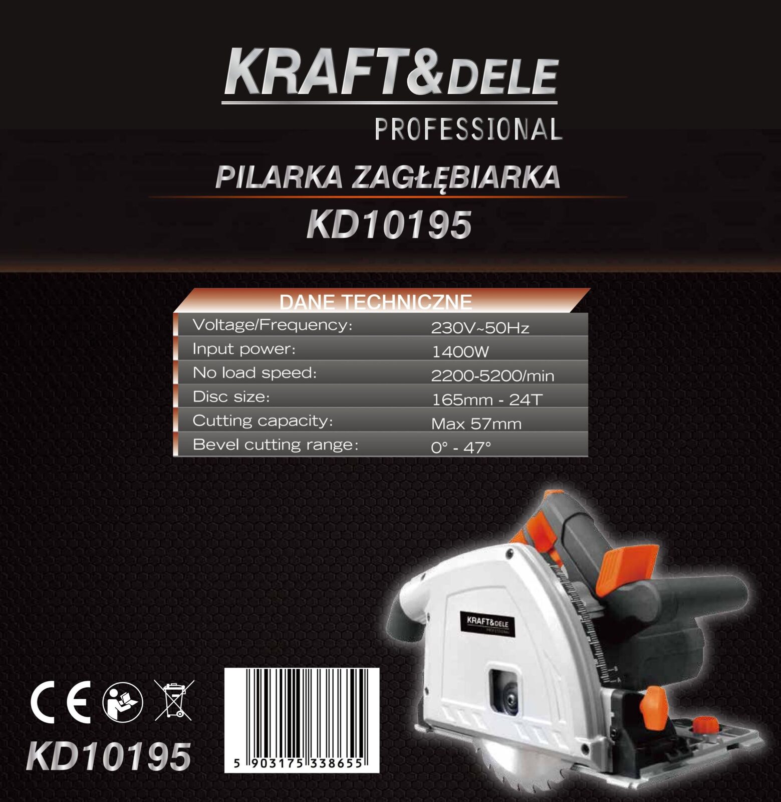 Sukeldav ketassirkel 1400W KD10195