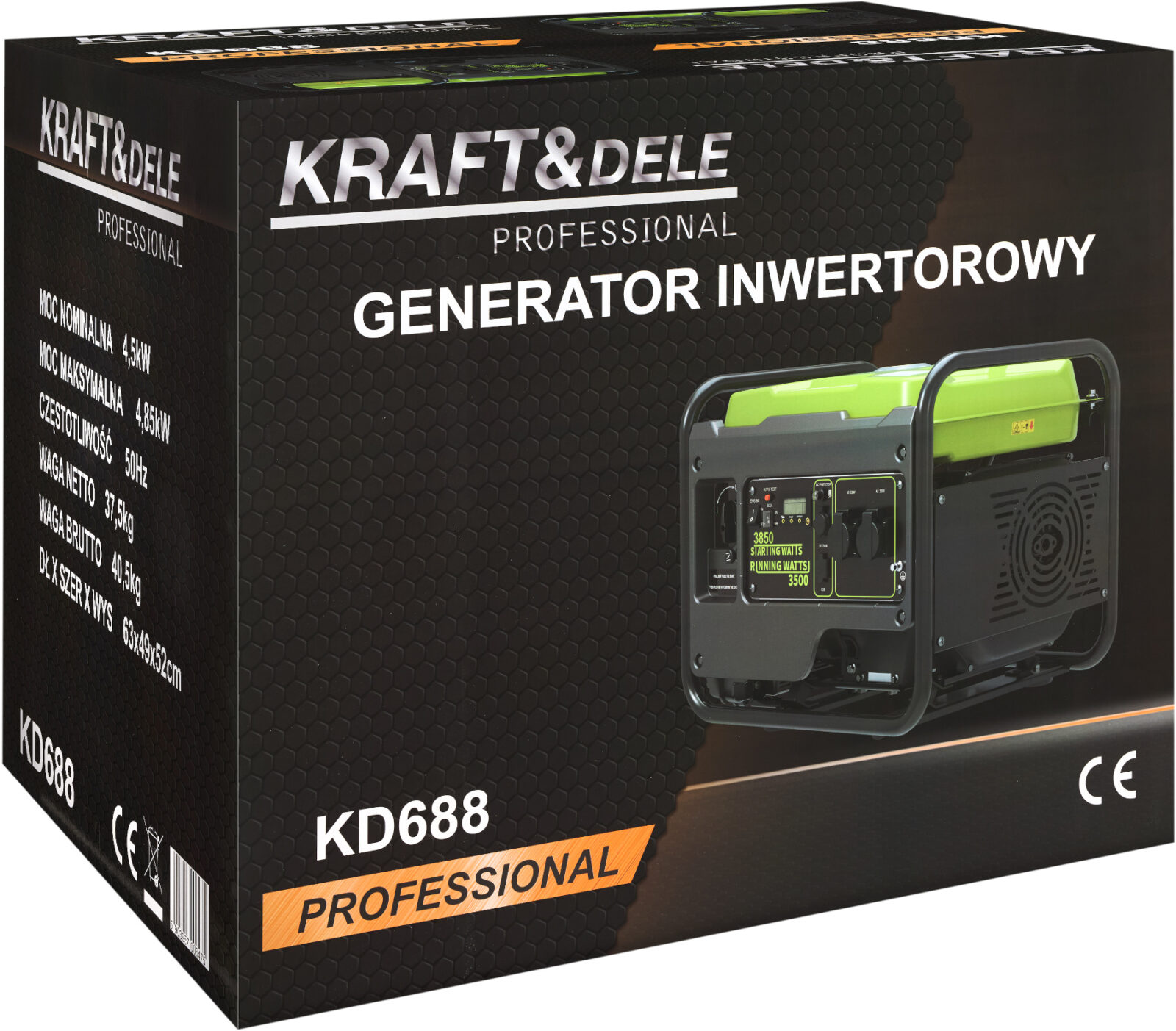 Inverter-generaator 4,5kW / 4,85kW KD688
