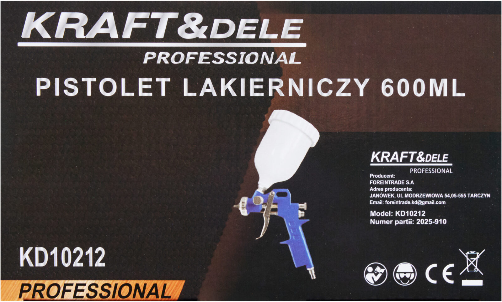 Värvipüstol 600ml KD10212