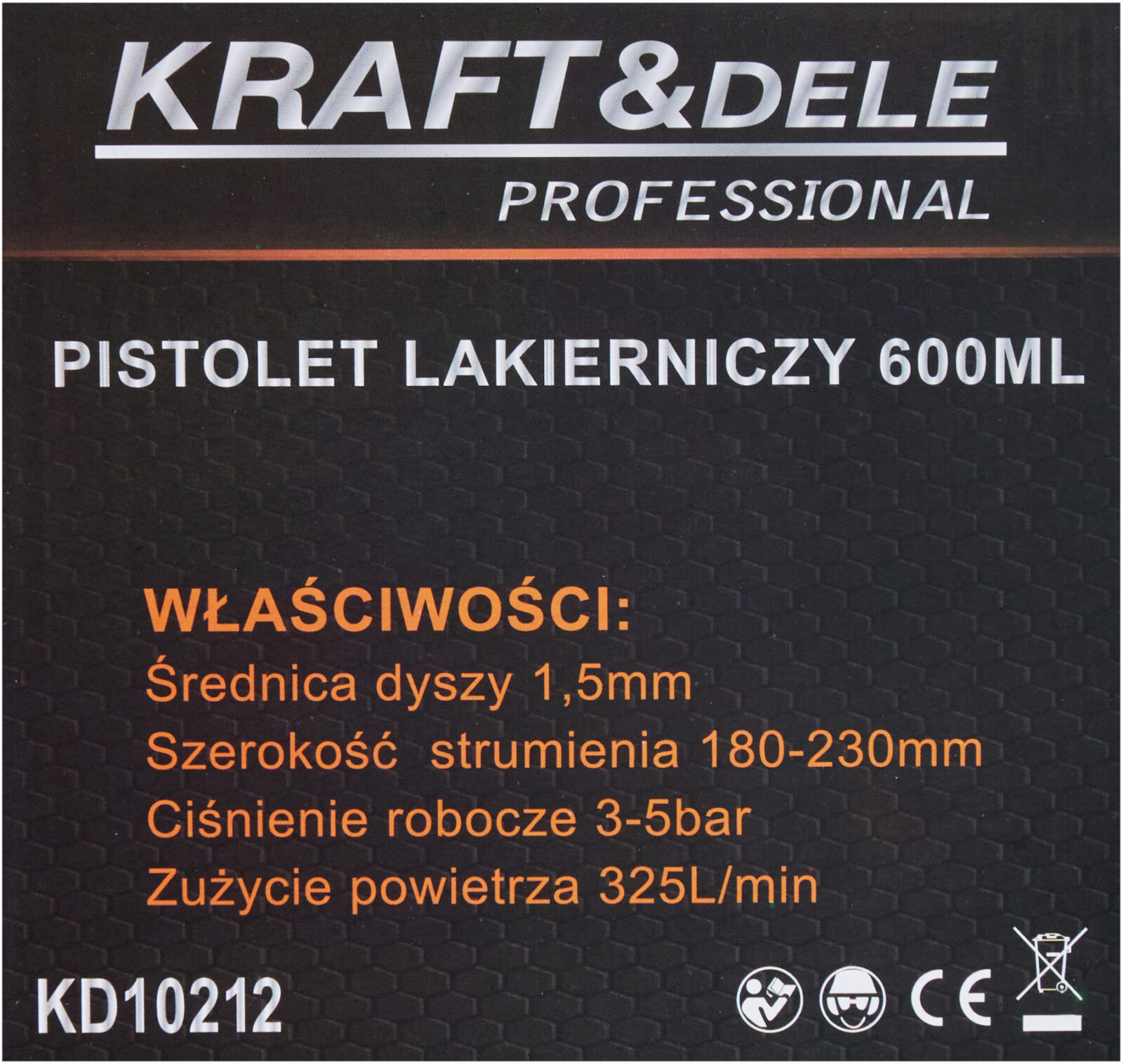 Värvipüstol 600ml KD10212