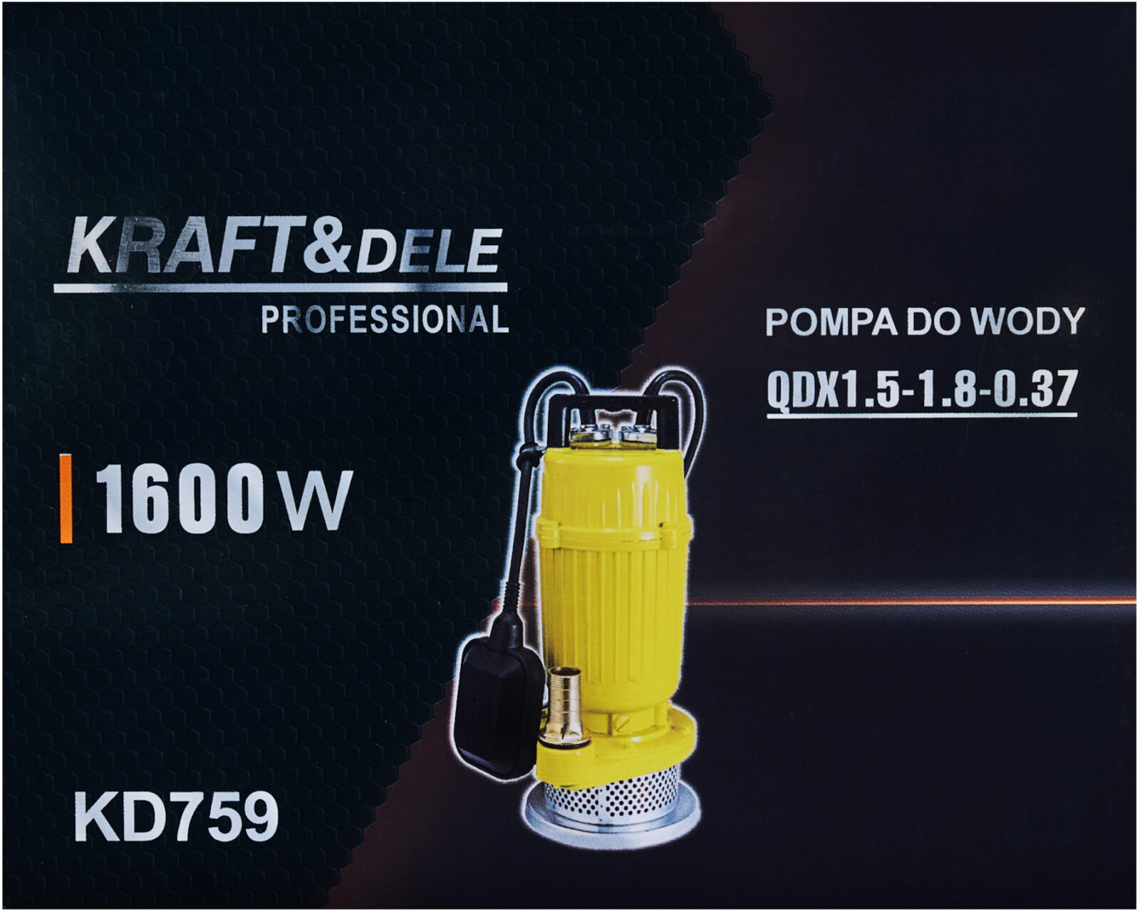 Sukelpump ujukiga 1600W 1″ KD759