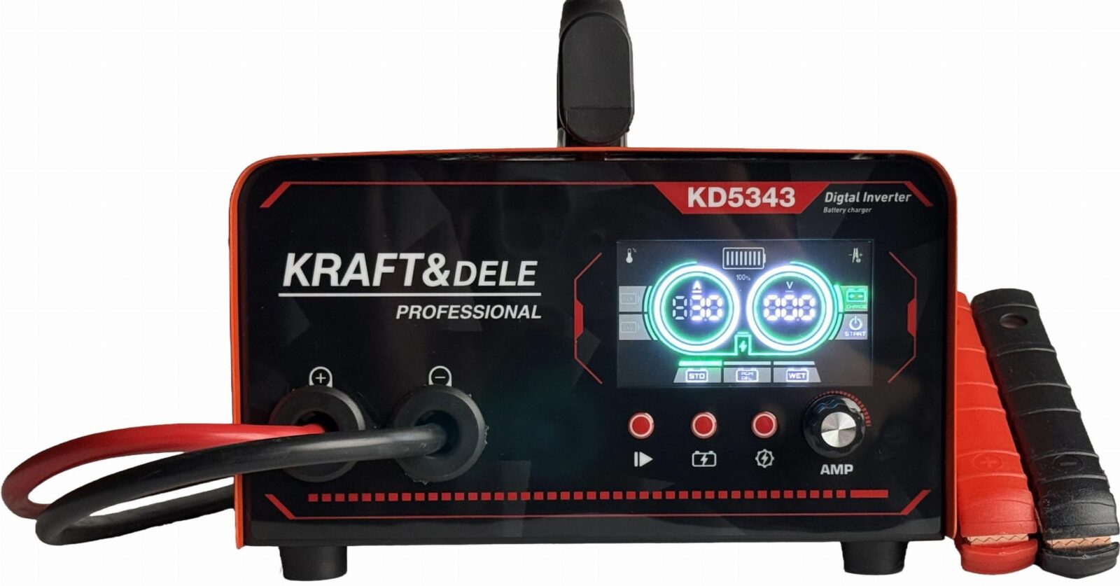 Akulaadija käivitusfunktsiooniga 12/24V 50-400Ah 30A käivitusvool 200A KD5343