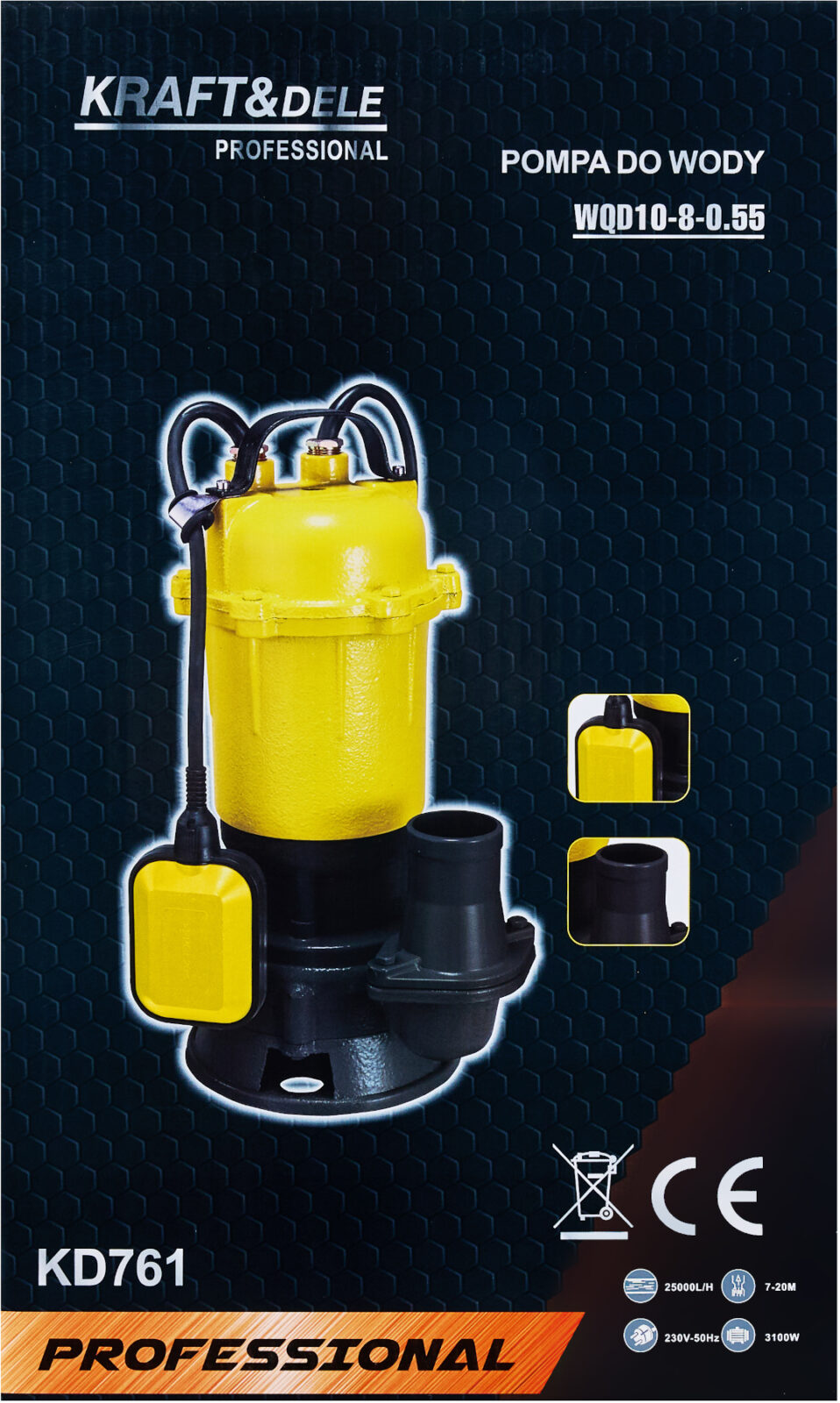 VEEPUMP PURUSTIGA JA UJUKIGA 3100 W KD761
