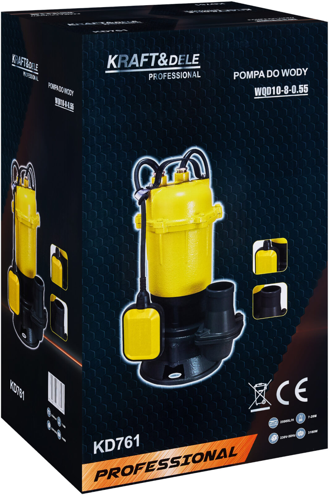 VEEPUMP PURUSTIGA JA UJUKIGA 3100 W KD761