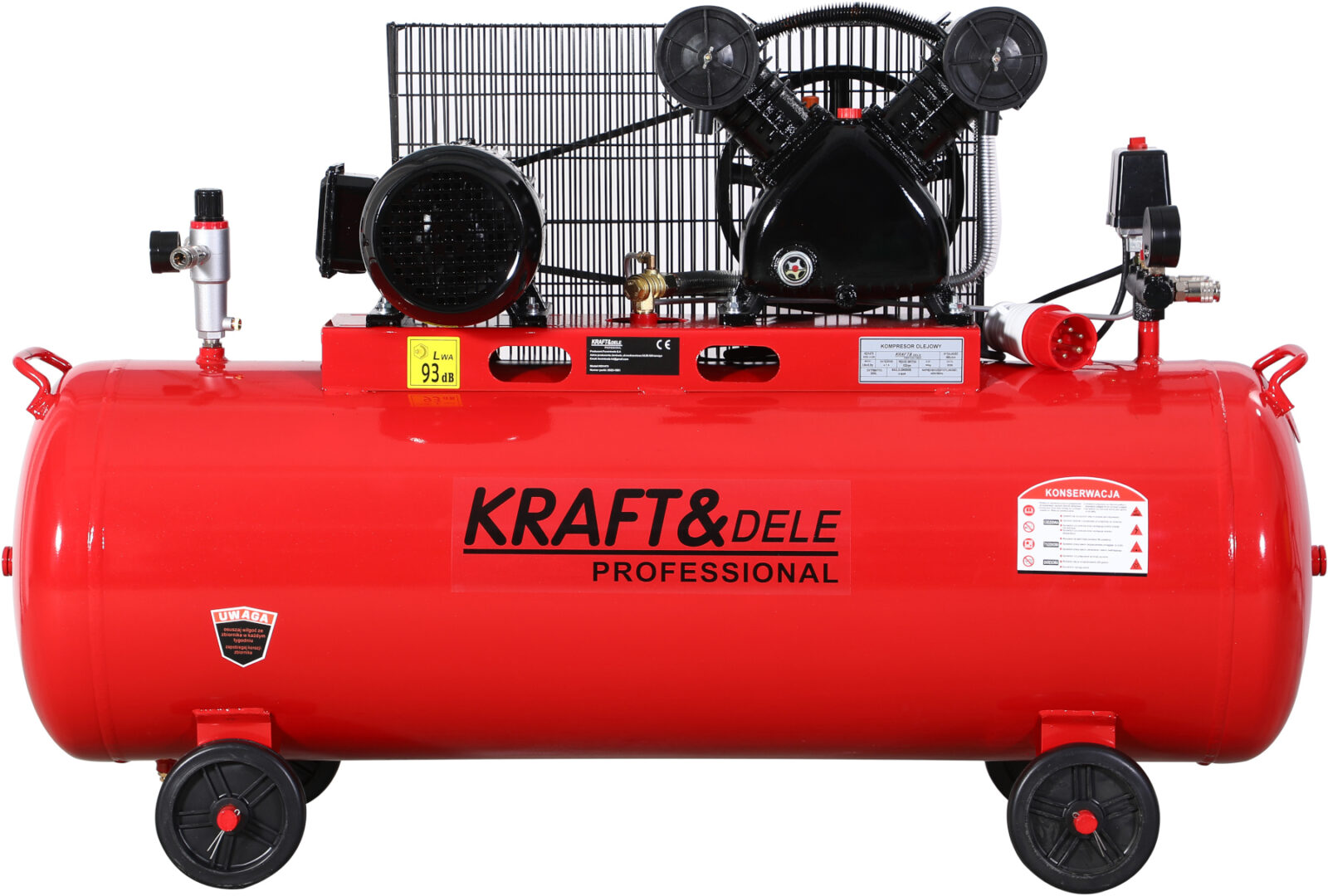 Õlikompressor 200L 2 kolbi KD1473 + separator!
