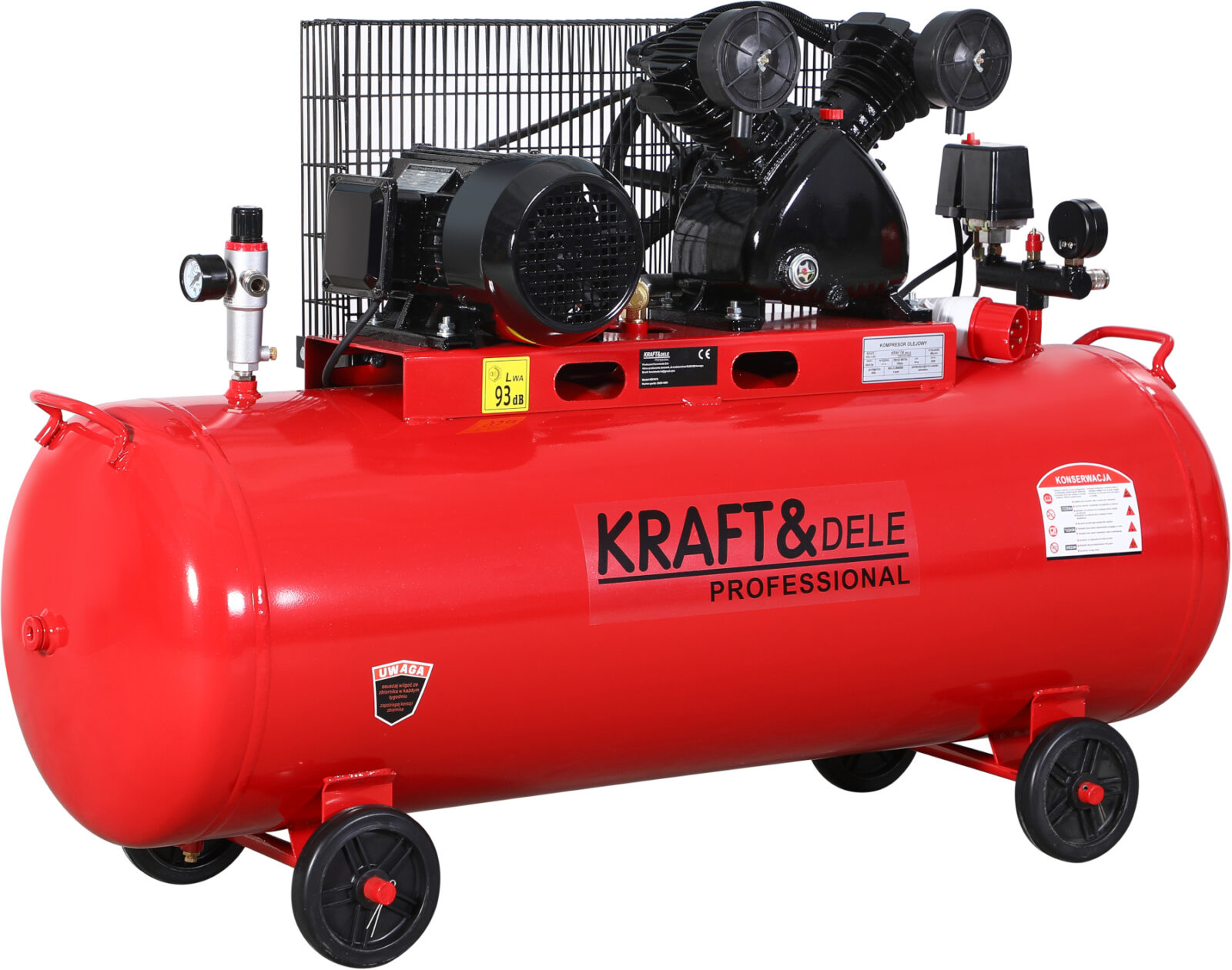 Õlikompressor 200L 2 kolbi KD1473 + separator!