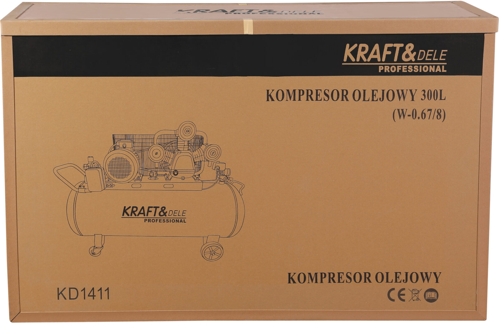 Õlikompressor 300L 400V 3 kolbi + separator KD1411