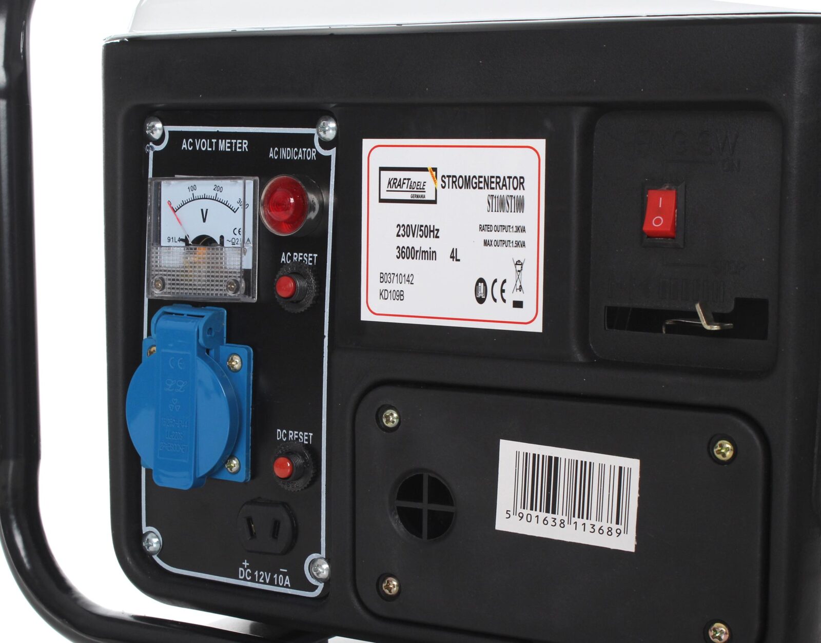Generaator 1200 W 12/230 V KD109B