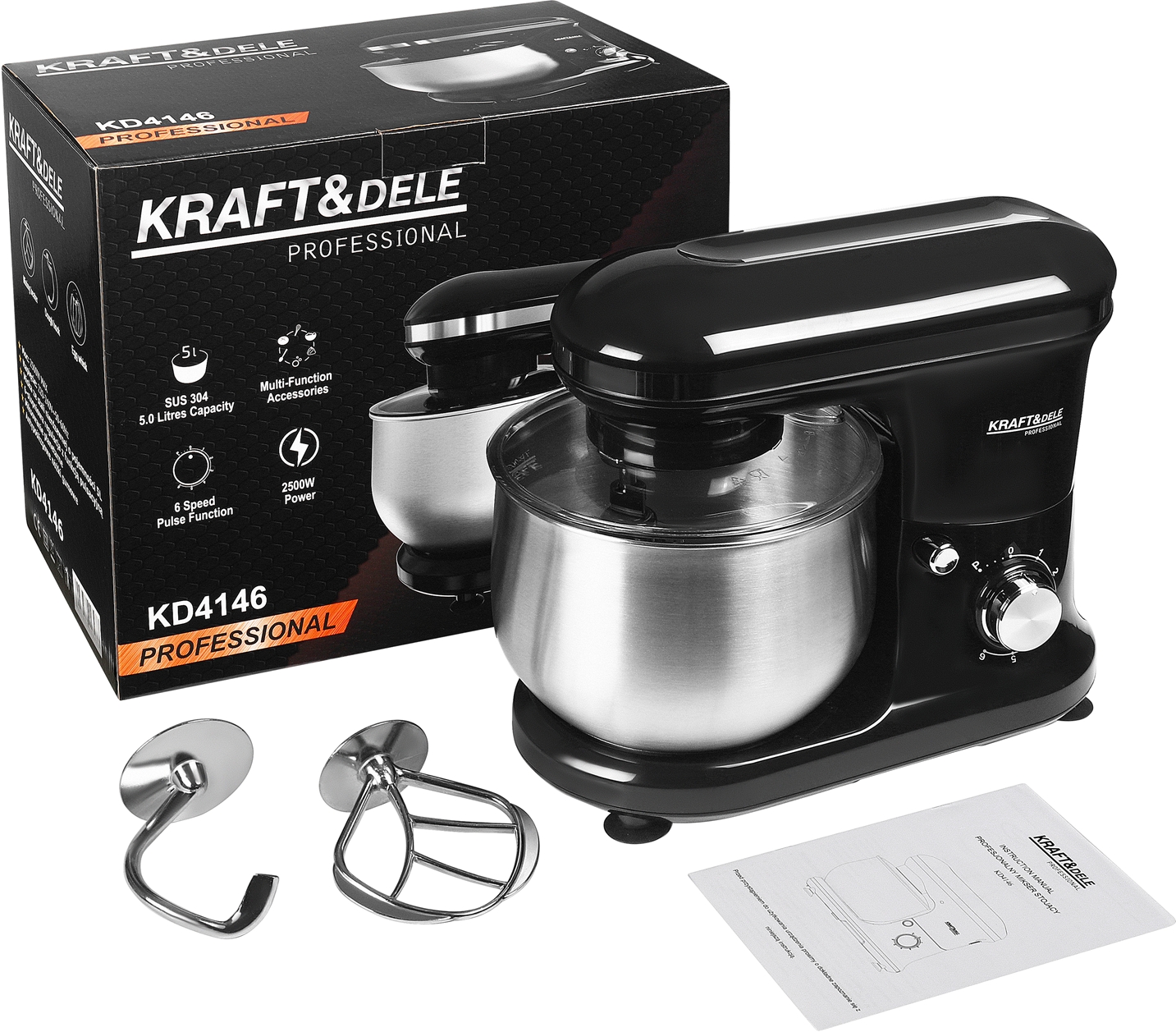Planetaarmikser max. 2500W / 5L KD4146