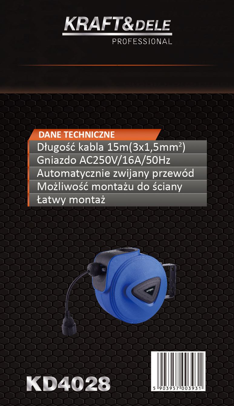 Elektrikaabli kelk 15m KD4028