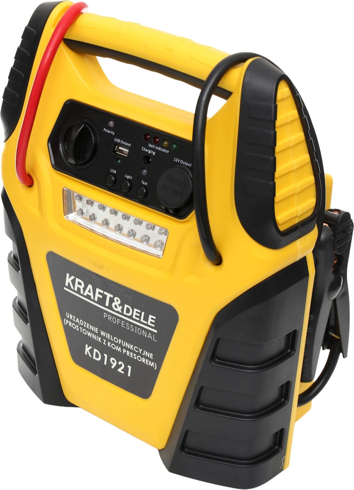 Jump starter 5in1 – mitmeotstarbeline seade – käivitus, kompressor, taskulamp KD1921