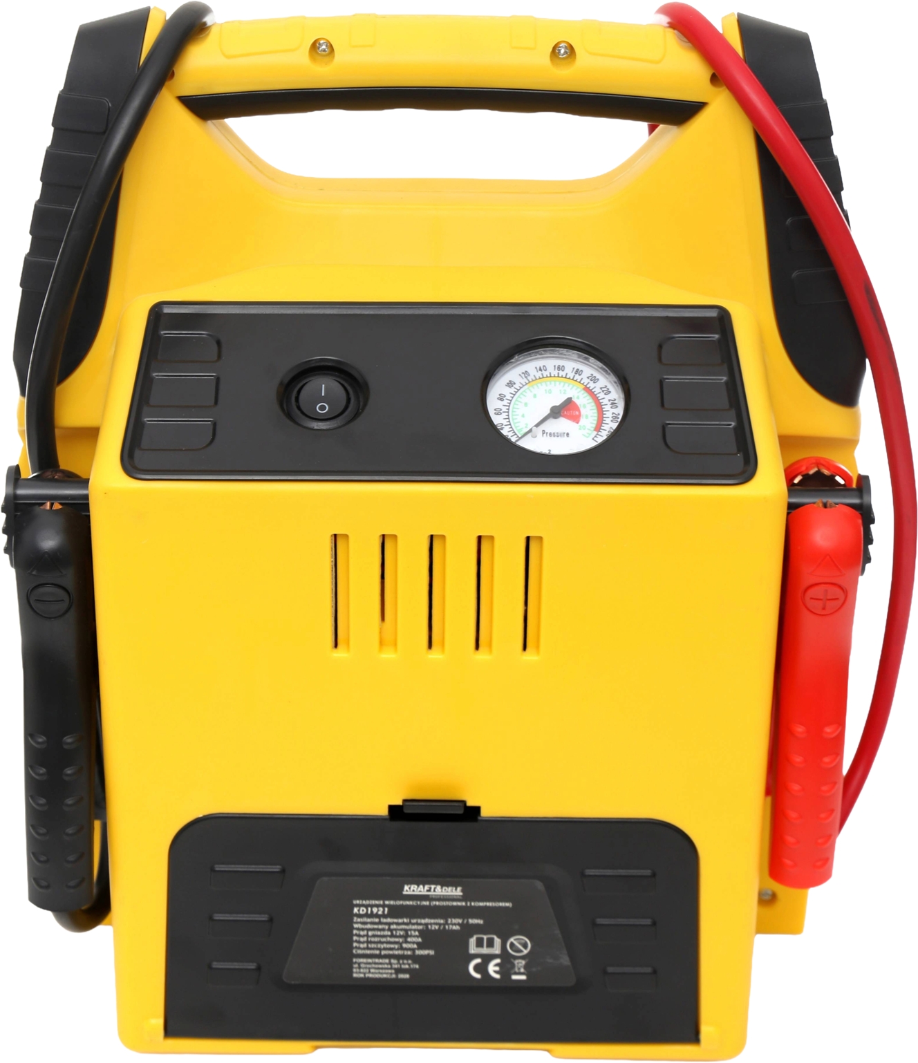 Jump starter 5in1 – mitmeotstarbeline seade – käivitus, kompressor, taskulamp KD1921