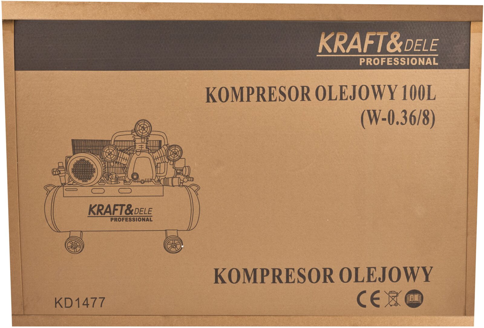 Õlikompressor 100L 3 kolbi KD1477 + separator