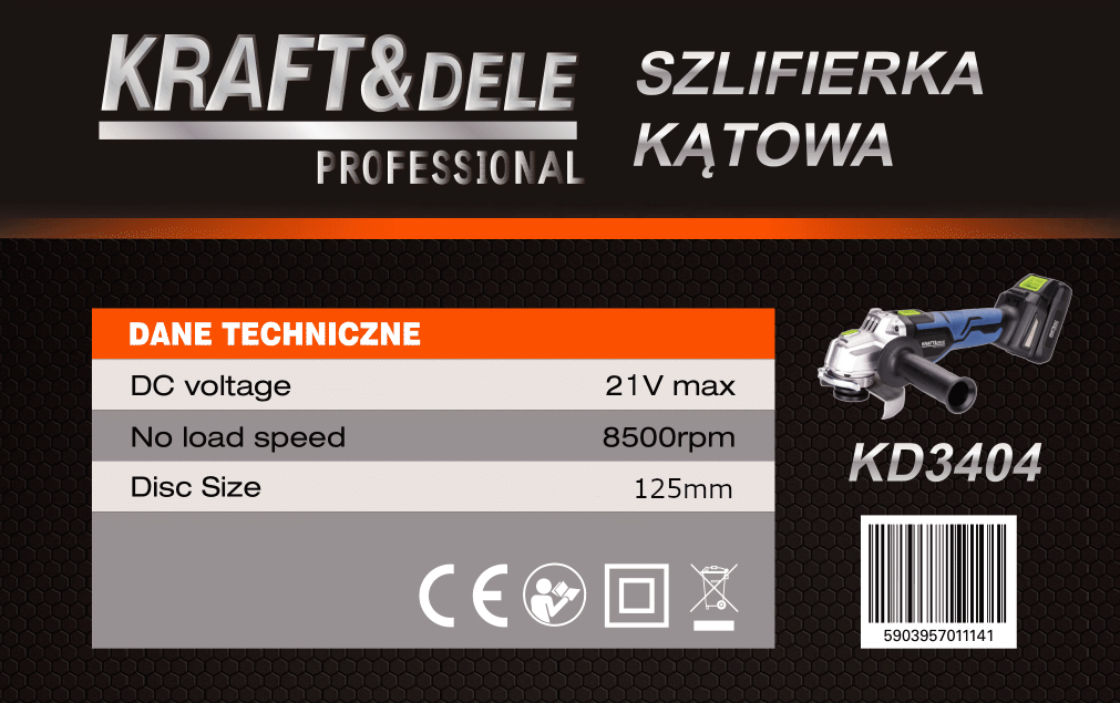 AKU NURKLIHVIJA 21 V 125 MM KD3404