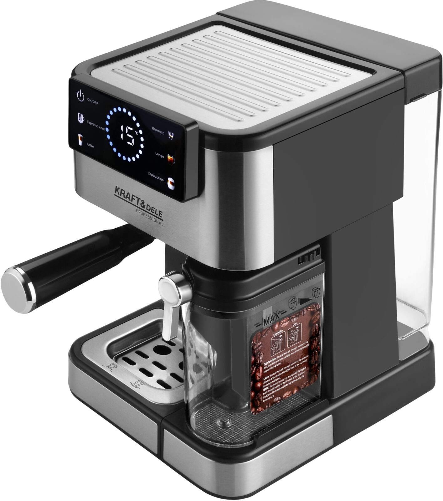 ESPRESSOKOHVIMASIN 1500W 20 BAR LCD KD4292