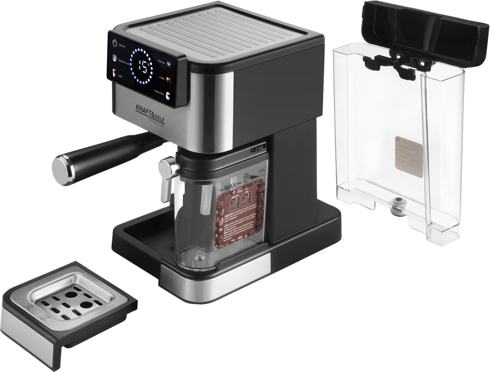 ESPRESSOKOHVIMASIN 1500W 20 BAR LCD KD4292