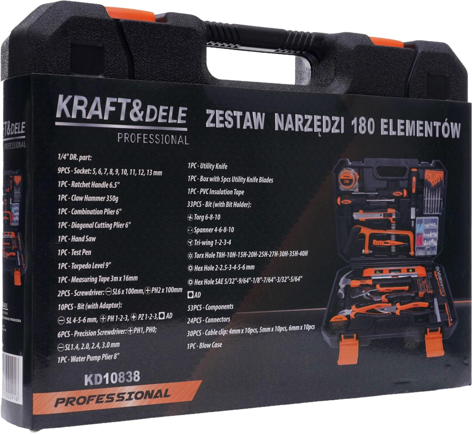 Tööriistakomplekt 180 tk KD10838
