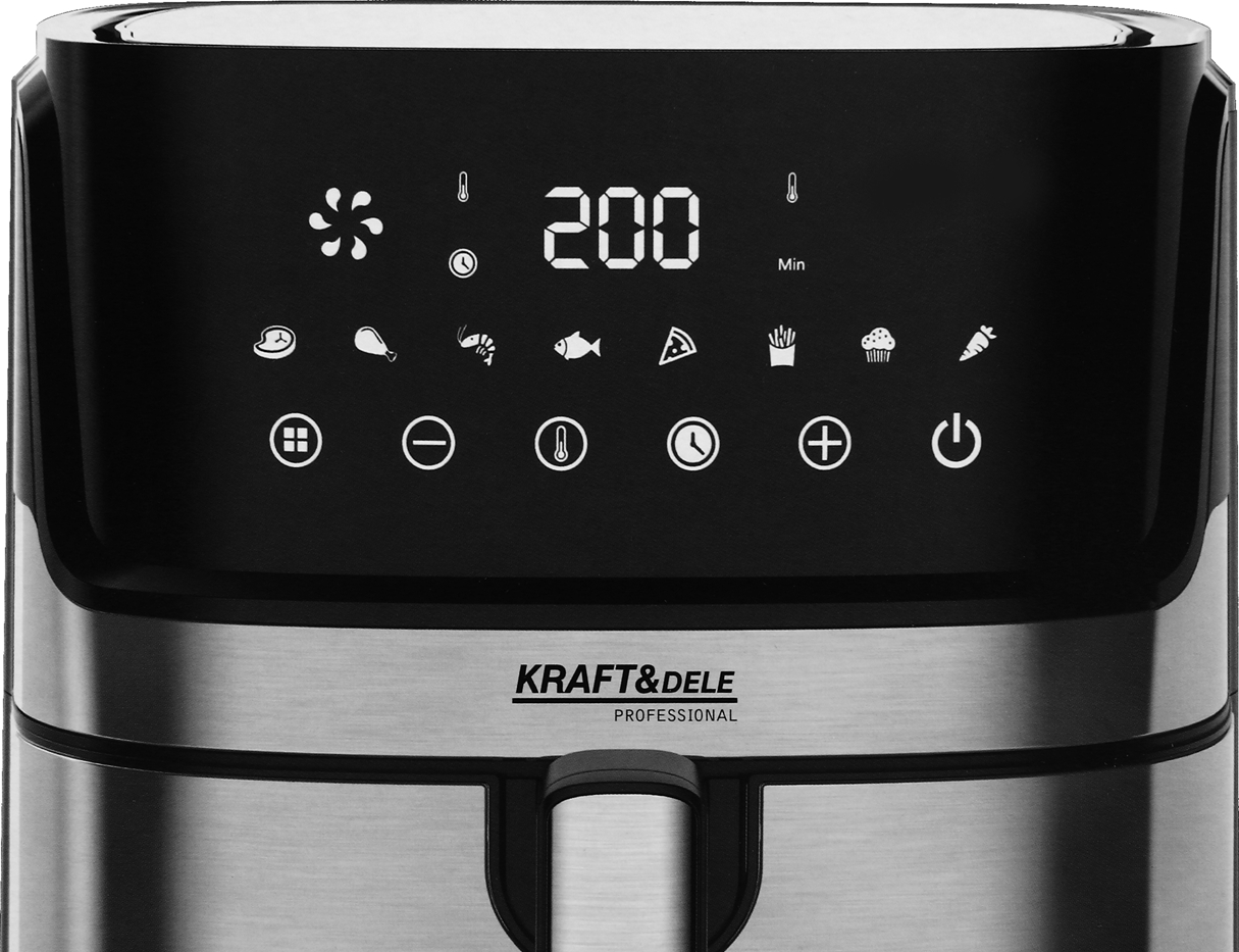 Airfryer rasvavaba fritüür 8L KRAFT&DELE KD4101 1850W
