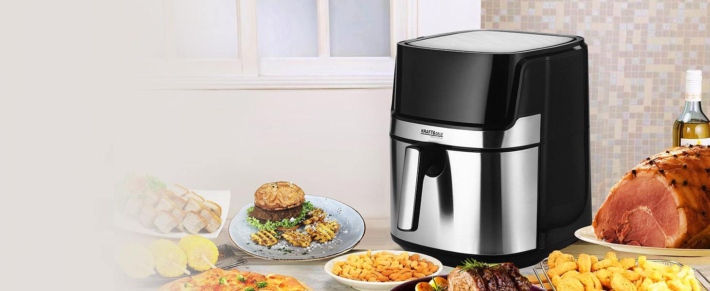 Airfryer rasvavaba fritüür 8L KRAFT&DELE KD4101 1850W