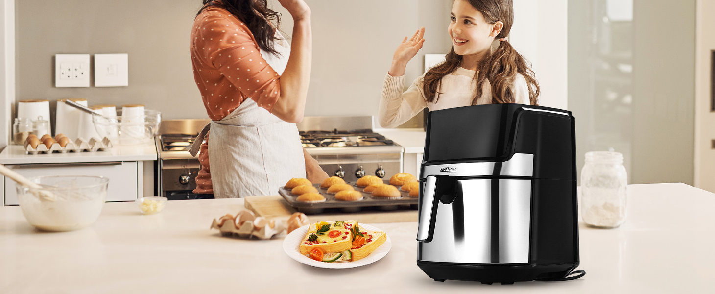 Airfryer rasvavaba fritüür 8L KRAFT&DELE KD4101 1850W
