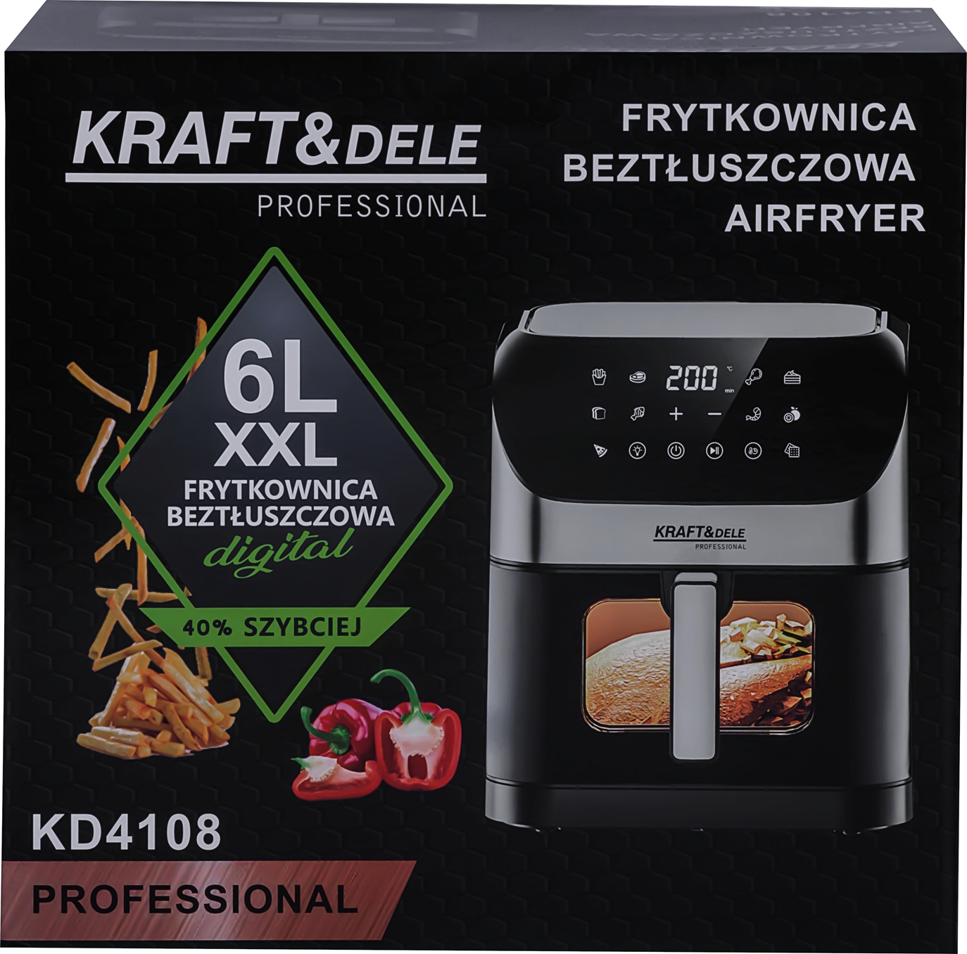 Rasvavaba fritüür Airfryer 6L KD4108