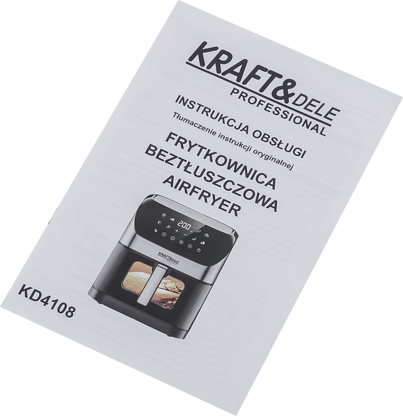 Rasvavaba fritüür Airfryer 6L KD4108