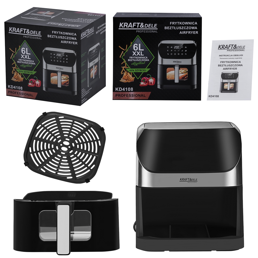 Rasvavaba fritüür Airfryer 6L KD4108