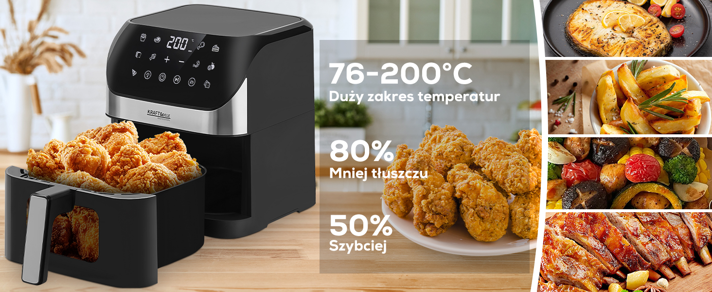 Rasvavaba fritüür Airfryer 6L KD4108