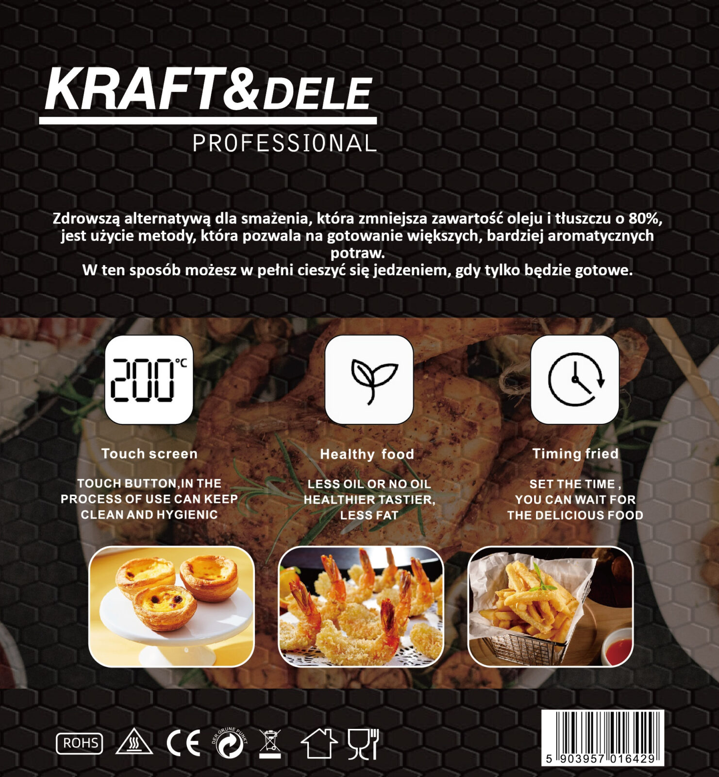 Rasvavaba fritüür Airfryer 6L KD4108