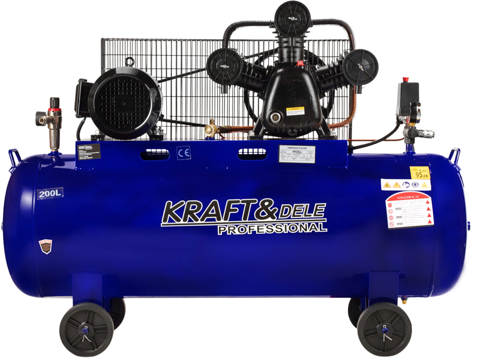 ÕLIKOMPRESSOR 200L 4100W 650L/min KD4059
