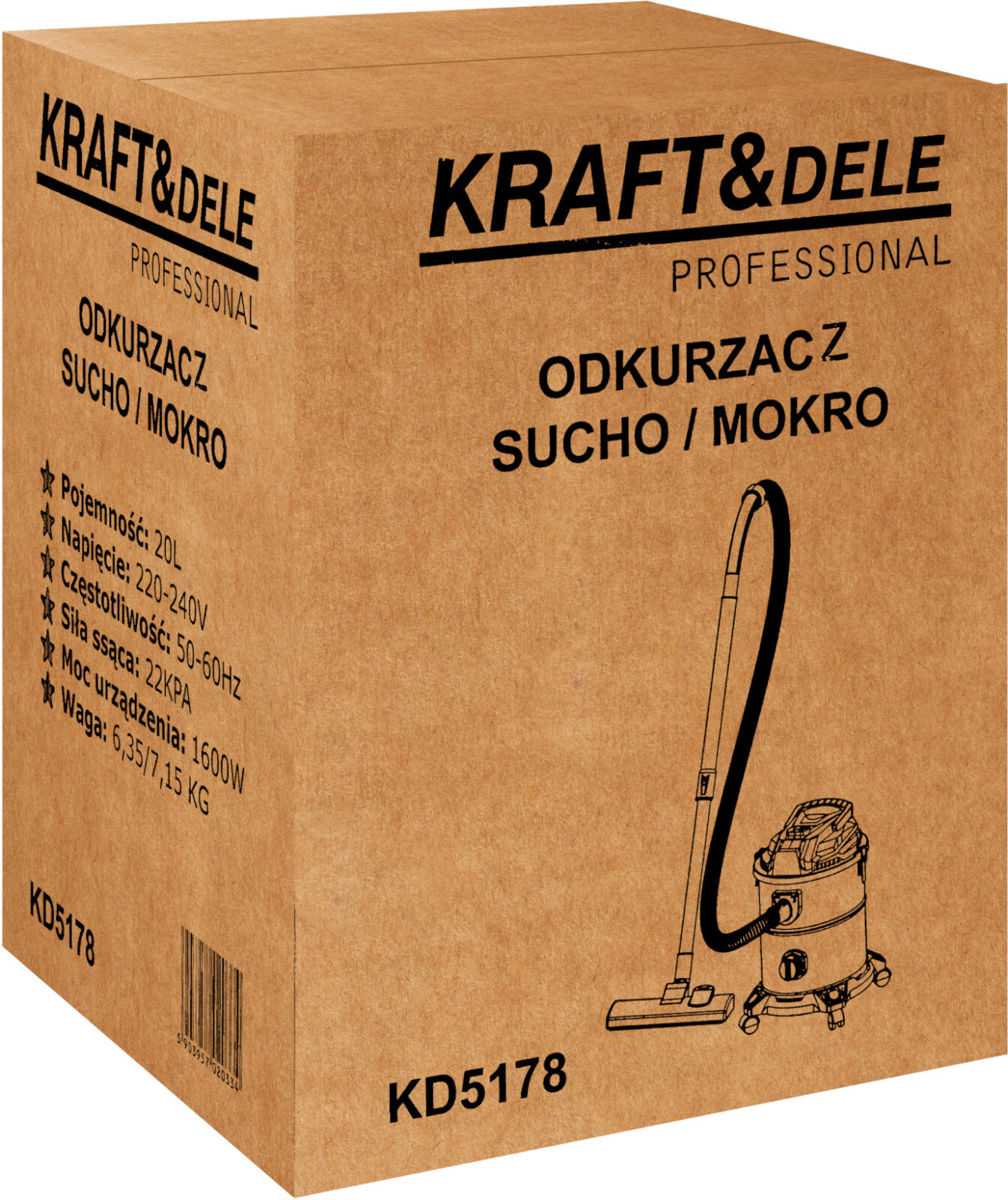 Märg/kuiv tolmuimeja 20L KD5178