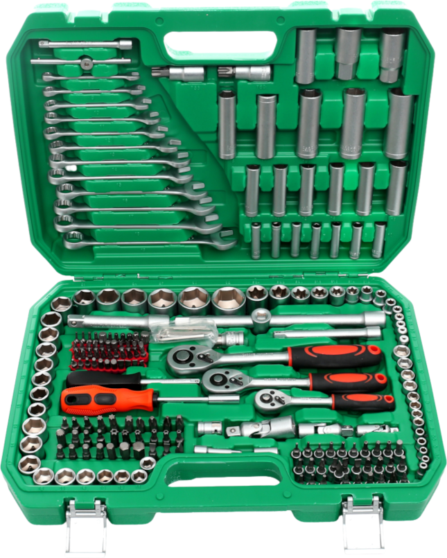 Suur Padrunvõtmete Komplekt Lehtvõtmed KD307 216el. Kohver