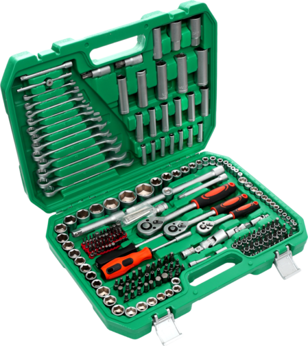 Suur Padrunvõtmete Komplekt Lehtvõtmed KD307 216el. Kohver