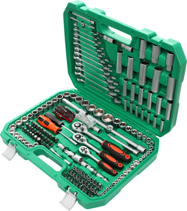 Suur Padrunvõtmete Komplekt Lehtvõtmed KD307 216el. Kohver