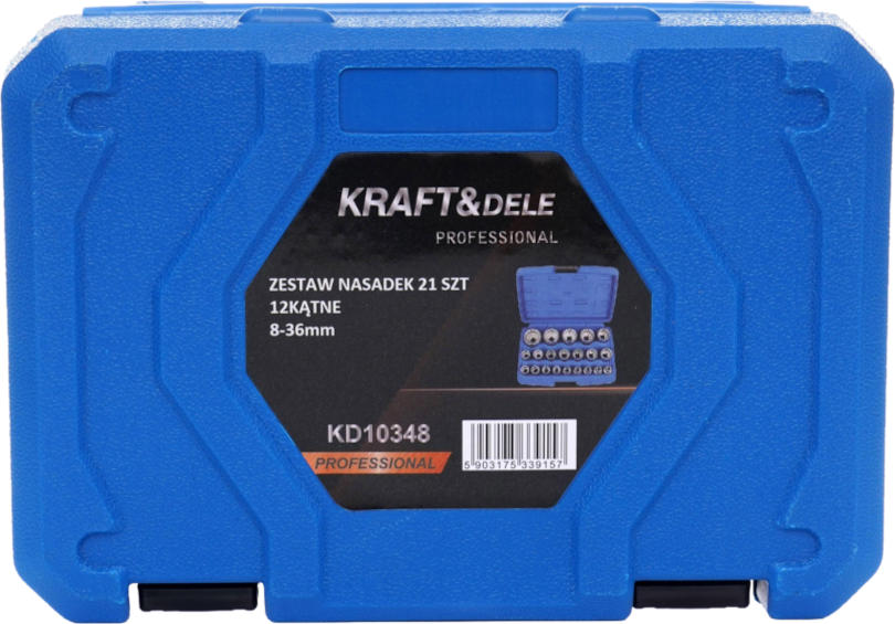 Kaheteistkantsete padrunite komplekt 21tk. KD10348