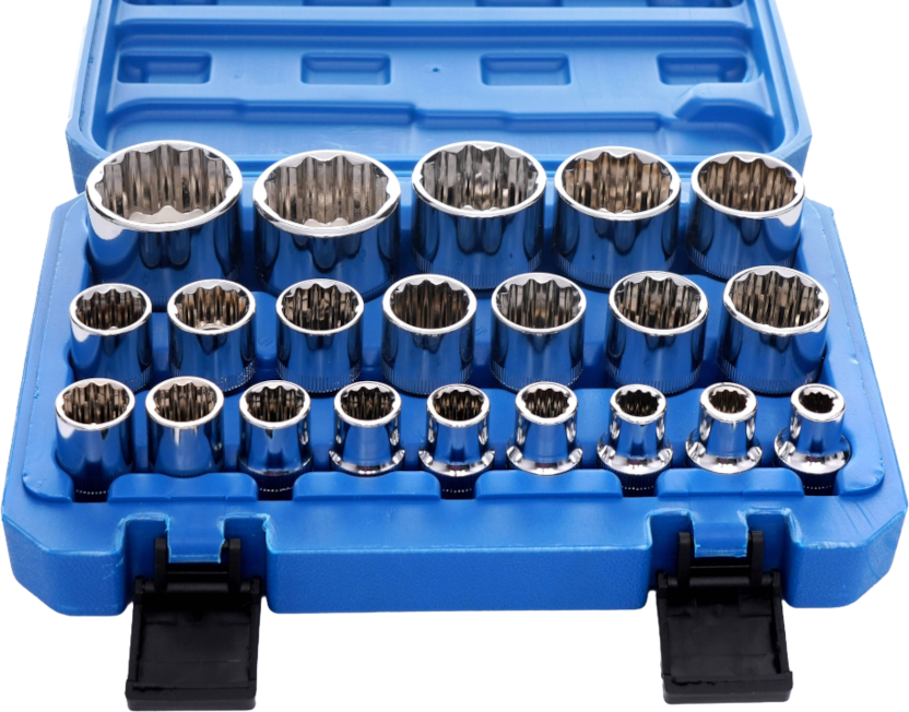 Kaheteistkantsete padrunite komplekt 21tk. KD10348