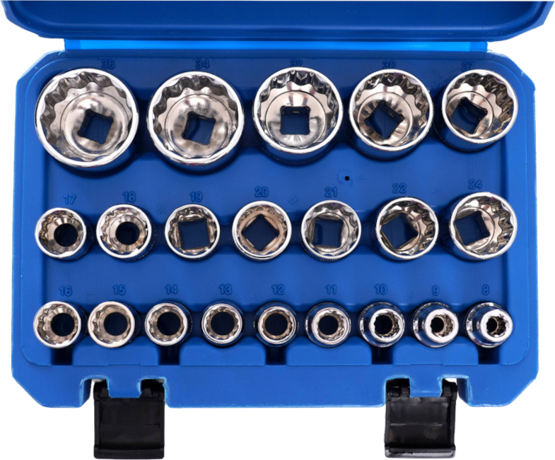 Kaheteistkantsete padrunite komplekt 21tk. KD10348