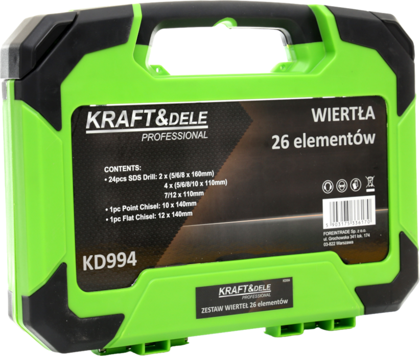 SDS puuride ja meislite komplekt – 26 tk KD994