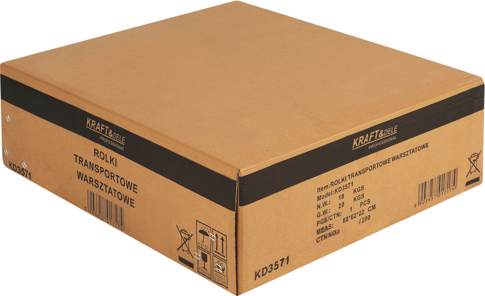 Töökoja transpordirullid 680 kg KD3571