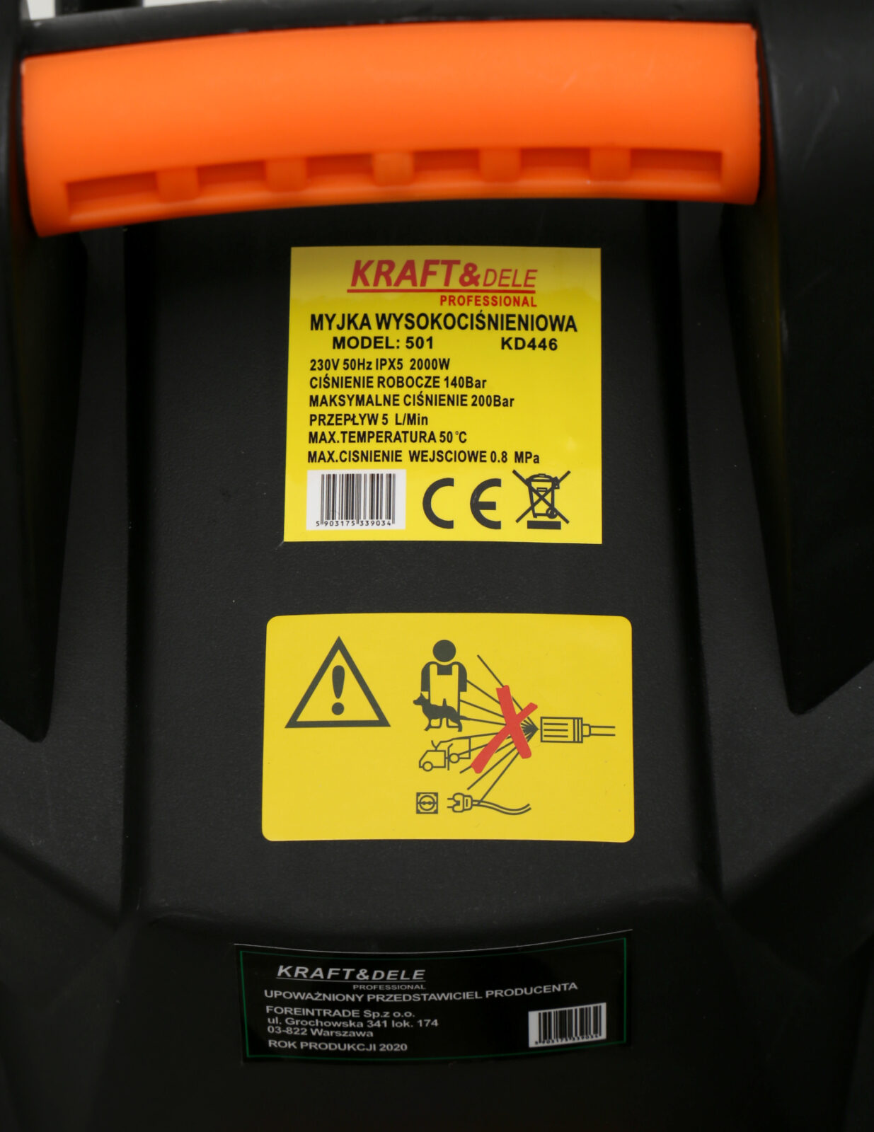 Survepesur 2000W 200bar + TARVIKUD KD446