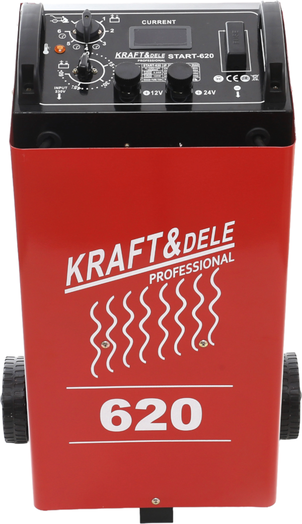 Akulaadija käivitusfunktsiooniga LCD 480A 12/24V KD1916