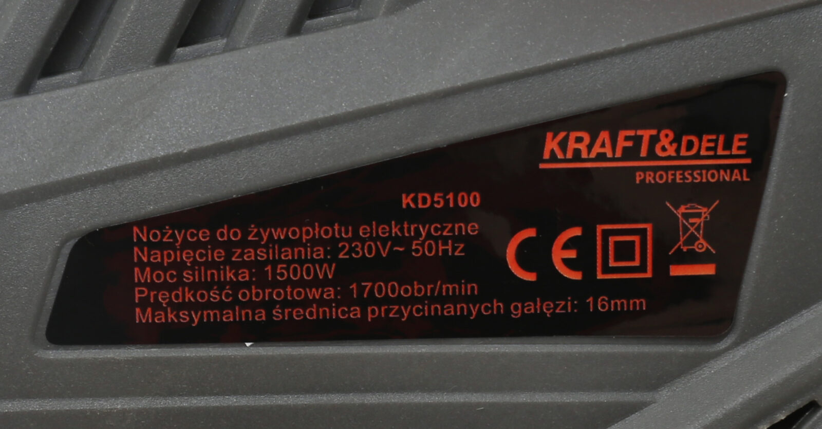 Elektrilised hekikäärid 1500W 50CM KD5100